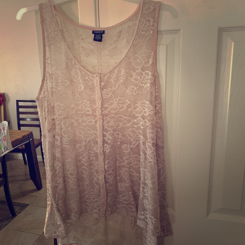 Laced tank top